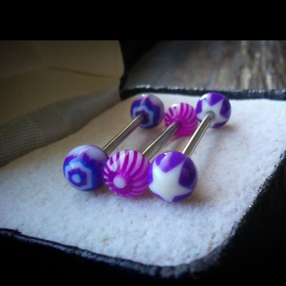 ✨*4/$15* Lot of 3 Stainless Barbells Piercing Body Jewelry - Picture 4 of 5